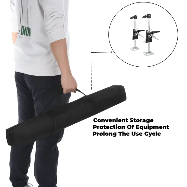 15 In Labor Saving Arm Hand Lifting Jack Tool Door Panel Drywall Lifting Cabinet Board Lifter Tile Height Adjuster Elevator Tool - Image 6
