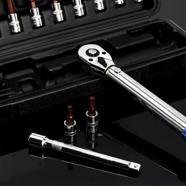 15 pcs High Precision Pre-set Torque Wrench 1/4 Bicycle Handle Adjustable Mini Socket Wrench Small Flywheel For Bike Repair - Image 2