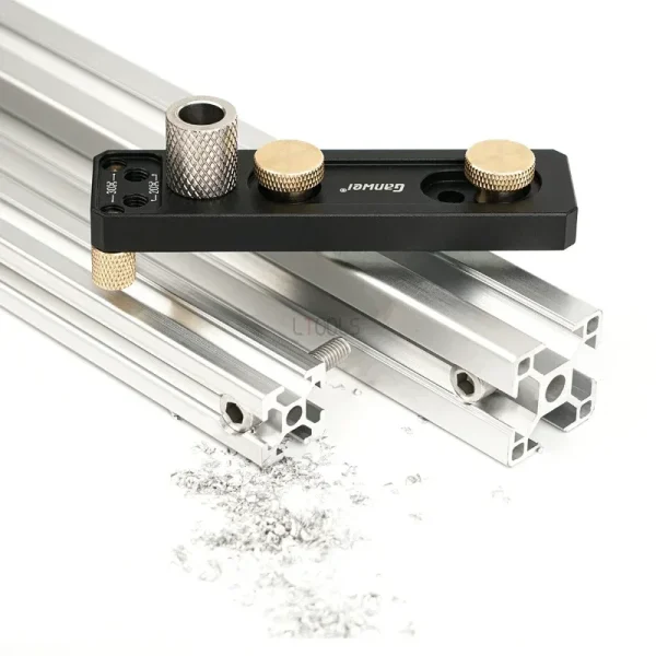 Aluminum Profile Punching Auxiliary DIY Tool Suitable For 2020, 2040, 3030, 3060 Profiles Generic Jig Guide Drilling Positioning - Image 2