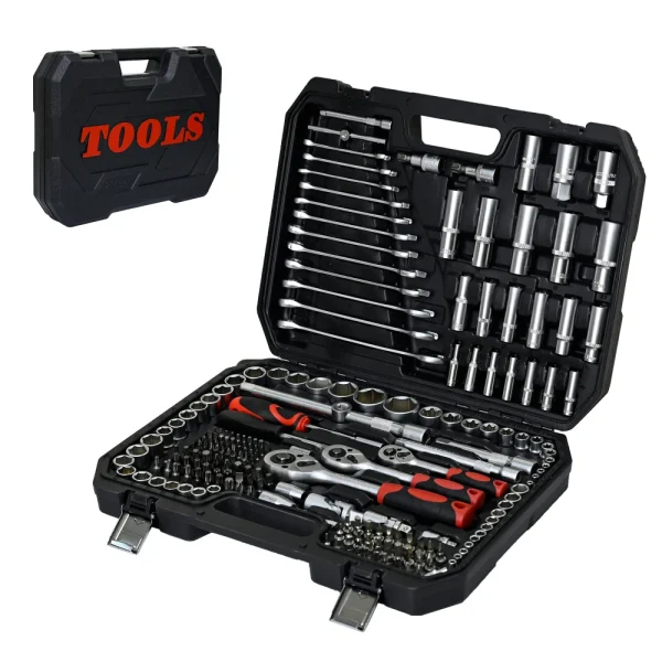 216pcs Portable Tool Kit & Socket Wrench Set with Case, Ratchet & Wrenches for Home Use - Tools Set Tool Box for Men Women - Image 5